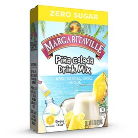 Margaritaville SINGLES TO GO! Water Drink Mix - Pina Colada Flavored, 3 Pack