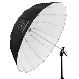 Glow Easy Lock Large Deep White Fiberglass Umbrella (51")