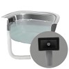 Qrity Kitchen Sink Waste Kit 110mm, Stainless Steel and PVC