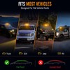PIFOOG Solar Cab Lights for Trucks, No Drill Wireless Roof