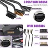 Viewsun Windshield Cleaner Tool, 17Pcs Purple Car Interior Cleaning Kit,