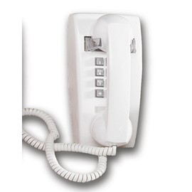 Cortelco ITT-2554VWH Single-Line Wall Phone (White)
