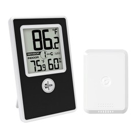 AIRAIN TECH Indoor Outdoor Thermometer Wireless with Humidity Monitor, Min/Max Record, ℃/℉ Optional, 328ft Range for Home, Kitchen, Refrigerator