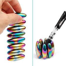 Cool Science Magnet Kit, Magnetic Stones Tool Sets for Adults, Refrigerator Magnets for Home, Essential Needs for Educators, Researchers, Professionals, Rainbow 8PCS