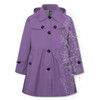 Betusline Girls Rain Jackets Lightweight Waterproof Hooded Trench Coat Windbreaker