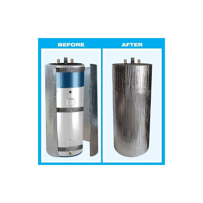 Reflective Water Heater Jacket Insulation Fits 50 Gallon Tank R8