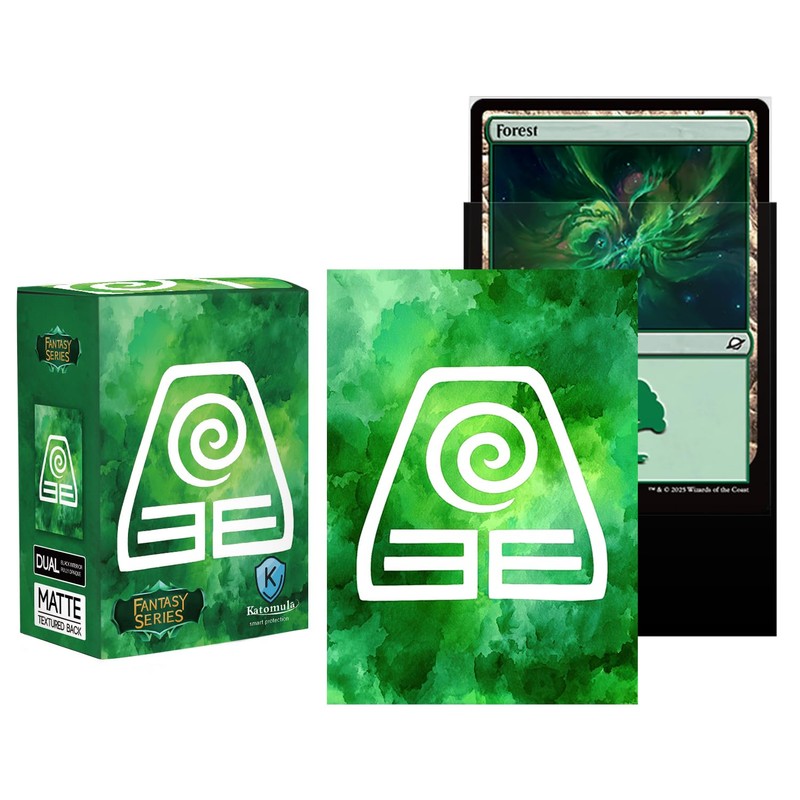 Katomula 100 MTG Card Sleeves with 100 Inner Sleeve, Textured