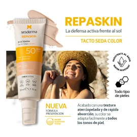 Repaskin Fotoprotector Tacto Seda - Sesderma Con Color