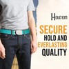 Hold’Em Military Canvas Webbing Belts for MEN’S–Polished Silver Slider Buckle