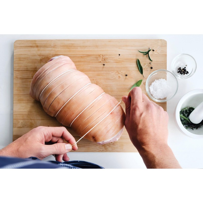 HIC Kitchen Chef-Grade Cooking Twine, 16-Ply Natural Cotton, 1-Pound Cone