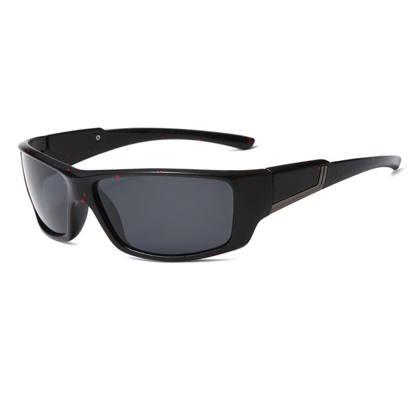 LJCZKA Polarised Sport Sunglasses for Men Women Wrap Around Sport Glasses UV400 Protection Eyewear for Cycling Fishing Running