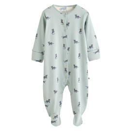 NEXT Patterned Baby Pyjamas Pack of 5, Teal-blue, 3 - 6 months