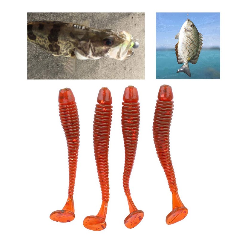 50 Pcs 5cm Fishing Lures, Fishing Baits Soft Plastic Fishing