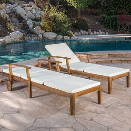 Maphissus 2 Pack 77x24 inch Lounge Chair Cushions for Outdoor Furniture