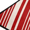 Vdsrup Christmas Candy Cane Strips Kitchen Rugs Winter Red Xmas