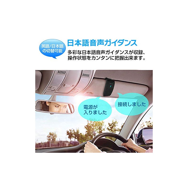 Hands Free Wireless Speaker, Bluetooth Car Call Kit, Japanese Announcements,
