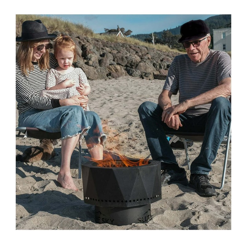 Blue Sky Outdoor Living Ridge Portable Fire Pit, Portable Smokeless