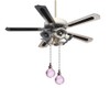 4PCS Ceiling Fan Pull Chain, Bedroom Lamp Crystal Pull Cord,