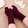 Patry Guantes Sin Dedos Invierno Frío Elige Color Navidad Lana