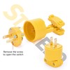 STARELO Electrical Replacement Plug & Connector Set Yellow Shell 125V