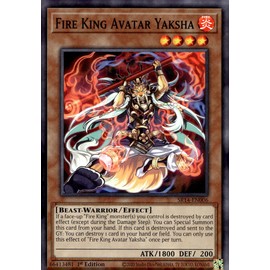 Fire King Avatar Yaksha - SR14-EN006 - Common - 1st Edition