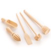 tuuli Kitchen Utensil Set Kitchen Cooking Beech Wood (Whisk, Spatula,