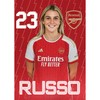 Arsenal FC Russo 23/24 Headshot Poster A4