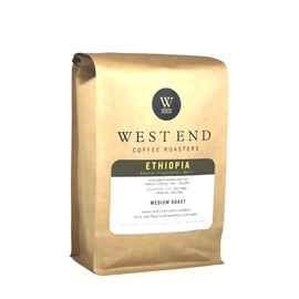 West End Coffee Roasters, Roast to Order, Ethiopia, Medium Roast, Whole Bean, Direct from Roasterie, Ethiocally Sourced (12oz/300g x 3)