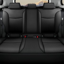 AOMSAZTO Custom Fit Seat Covers for Toyota Corolla Hybird Nightshade Hybrid SE 2023 2024 2025 Car Car Seat Protector, Custom Fit Full Set Faux Leather Black