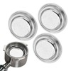 3pcs Stainless Steel Coffee Filter 51mm Pressurized Filter Basket Reusable