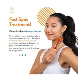 AcneFree Terminator 10 Acne Spot Treatment with Benzoyl Peroxide 10% Maximum Str