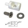 White Nylon Hinge Bushing Pin Kit 3/8" Diameter for Continuous