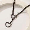 Heart Slip Chain Necklace Submissive Collar Chokers for Women Cuban