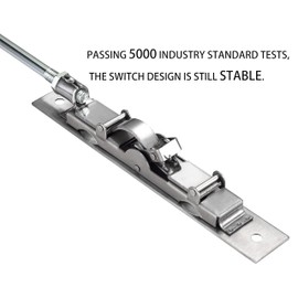 TOGU 2 Pack BGC 23" Solid Stainless Steel Lever Extension Flush Bolt For Metal Doors,Flush Mount Extension Bolt For Commercial Applications,Store,School,Office,Brushed Stainless Steel