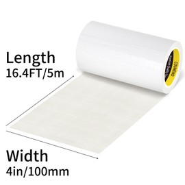 COUMENO Repair Tape with Strong Adhesion for Sealing and Fixing, Wide Use Duct Tape 4inX16.4FT White