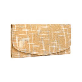 Hudson & James Ladies Cork Vegan RFID Blocking Card Holder Wallet Purse Card Women Wallet (Cork with Silver Accents)