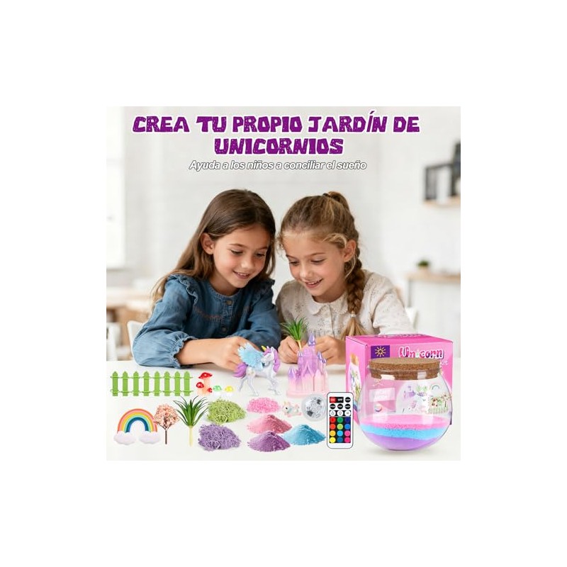 BYHANG - Kit de Contenedor transparente Iluminado Ninos, Manualidades para
