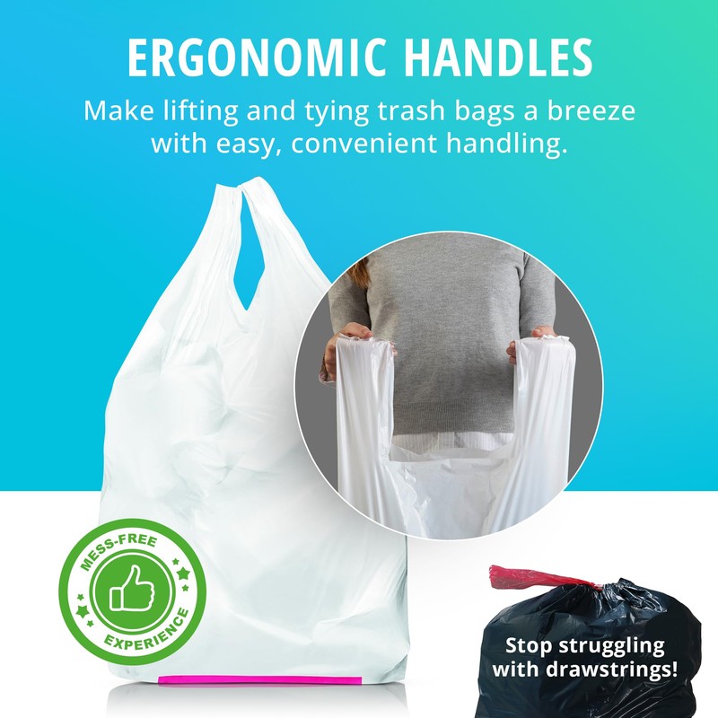 Hippo Sak - Tall Kitchen Garbage Bags with Ergonomic Handles