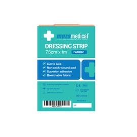 Muzamedical Fabric Strip Plaster Cut to Size 7.5 cm x 1 m