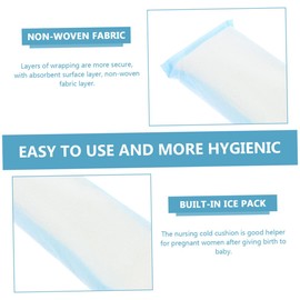Ipetboom 2pcs Postpartum Ice Mats Disposable Nursing Cold Pads for Women Sanitary Cesarean Cooling Pack Non Woven Convenient Relief for Post Birth