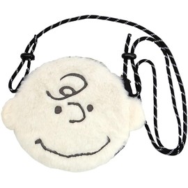 Nakajima Corporation Peanuts Snoopy Plush Sacoche, Charlie Brown 183903-23