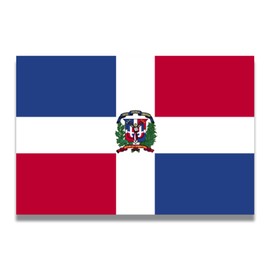 Magnet Me Up Dominican Republic Flag Car Magnet Decal, 4x6 Inches, Heavy Duty Automotive Magnet for Car, Truck SUV