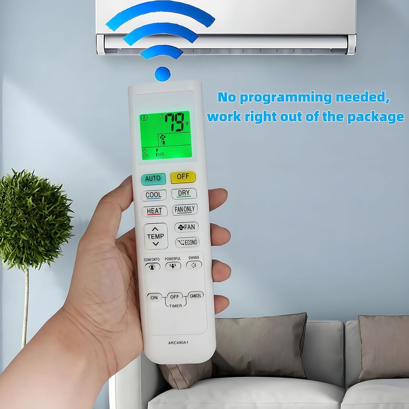 Replacement Remote Control for Daikin Air Conditioner Remote Controller ARC480A12