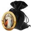 LUNEXUS Magnet Olive Wood - Merciful Jesus Picture - Christian