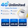 LinkSear 4G LTE Cellular Solar Security Camera Wireless Outdoor