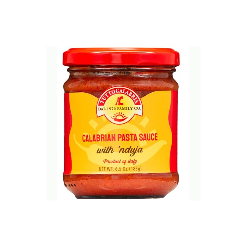 TUTTOCALABRIA Calabrian Nduja Sauce, Madewith Smoked Calabrese Sausage, Ready for