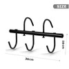 2Pcs Tack Rack with Swivel Hooks,5 Hook Portable Bridle Rack