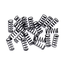 Musiclily Pro 10x4.5mm Steel Saddle Springs for Strat Tele Electric Guitar Bridge, Black (Set of 20)