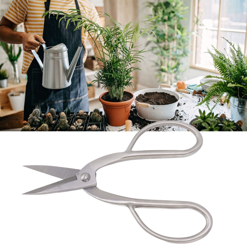 Bonsai Scissors 20CM Stainless Steel Indoor Garden Shears Floral Stem