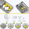 2 Pack Pill Splitter, Adjustable Pill Cutter, Stainless Steel Cutting